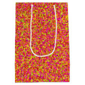 Fruchtiger Glitzer Dots-GIFT BAG Mittlere Geschenktüte (Rückseite)