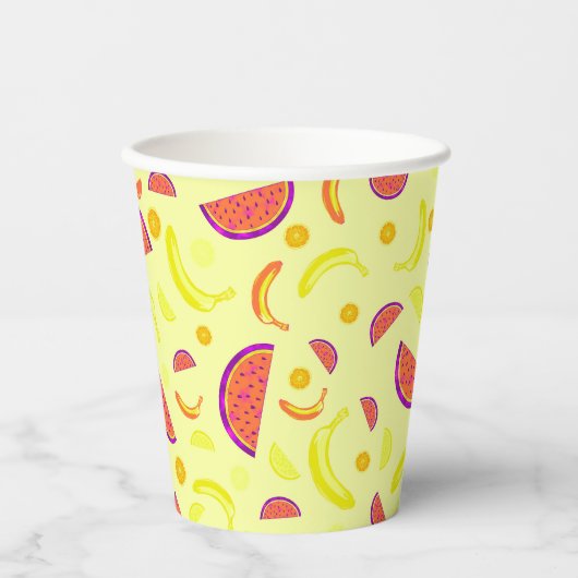 Fruchtiger Pop Pappbecher (Vorderseite)