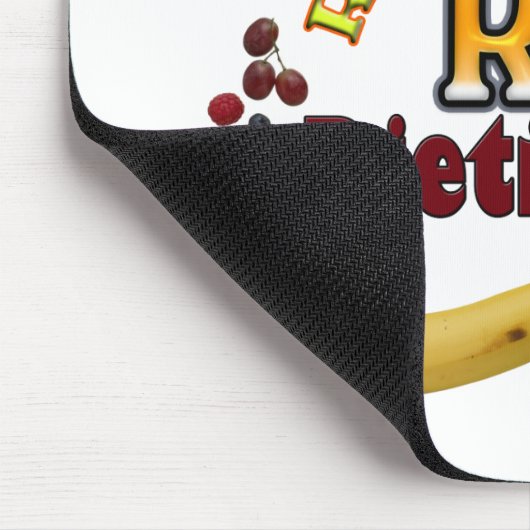 FRUCHTIGER RD REGISTRIERTER DIÄTETIKER MOUSEPAD (Ecke)