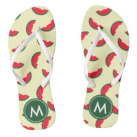 Fruchtiger Sommer-rotes Wassermelone-Monogramm