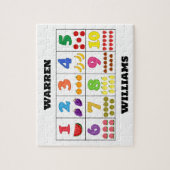 Früchtiger Zahlen-Garten-Puzzle Puzzle (Vertikal)