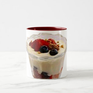 Fruchtiges italienisches Sundae Zweifarbige Tasse