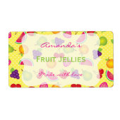 Fruchtiges Niedliches Personalisiertes Canning-Eti (Vorne)