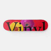 Fruchtiges Vinyl rot Skateboard (Horizontal)