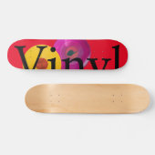 Fruchtiges Vinyl rot Skateboard (Horizontal)