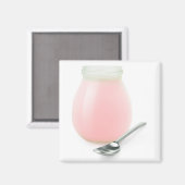 FruchtJogurt in einem Glas Magnet (Vorderseite/Rückseite)