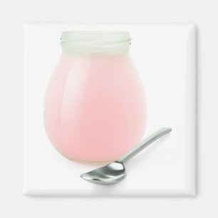FruchtJogurt in einem Glas Magnet