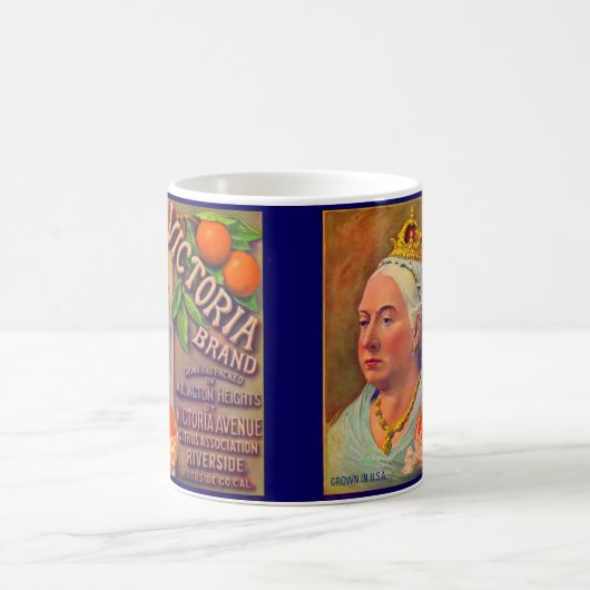 Fruchtkäfigmarke der 30er Jahre, Orangen der Marke Kaffeetasse (Mittel)