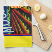 Fruchtkäfigmarke Moonbeam-Zitrusfrüchte der 40er J Geschirrtuch (Viertel Falte)