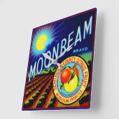 Fruchtkartett der 1940er Jahre: Zitrusfrüchte der  Quadratische Wanduhr (Winkel)