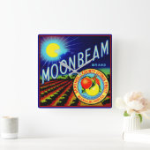 Fruchtkartett der 1940er Jahre: Zitrusfrüchte der  Quadratische Wanduhr (Zuhause)