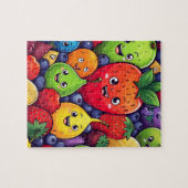 Fruchtkartoon Charakterspass Futter Puzzle (Horizontal)