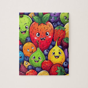 Fruchtkartoon Charakterspass Futter Puzzle