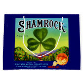 Fruchtkastenlabel Kleeblatt Navel Orange aus den 3 Große Geschenktüte (Vorderseite)