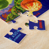 Fruchtkastenlabel Kleeblatt Navel Orange aus den 3 Puzzle (Seite)