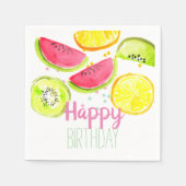 Fruchtkind Party zwei fruchtige Party Serviette (Vorderseite)