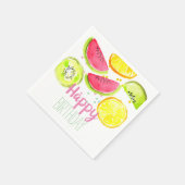 Fruchtkind Party zwei fruchtige Party Serviette (Ecke)