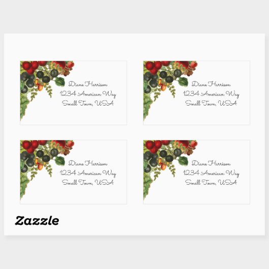 Fruchtkleber Rechteckiger Aufkleber (Blatt)