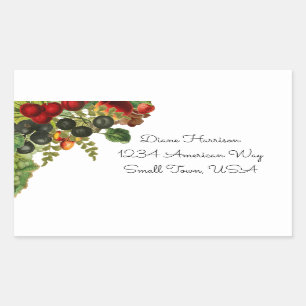 Fruchtkleber Rechteckiger Aufkleber