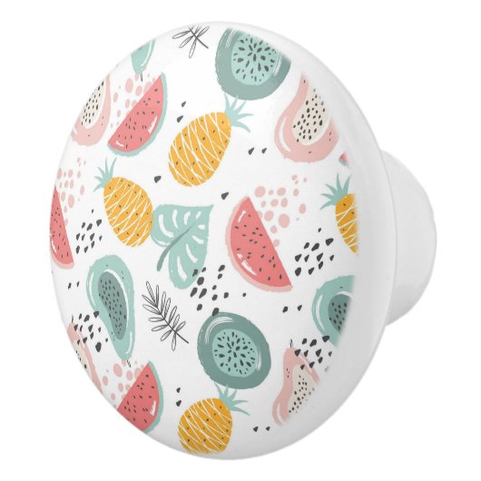 Fruchtknob Keramik Keramikknauf (Rechts)