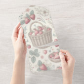 Fruchtkorb Gingham Spaß All In One Einladung (Abreißtisch)