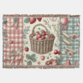 Fruchtkorb Gingham Spaß Decke
