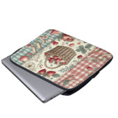 Fruchtkorb Gingham Spaß Laptopschutzhülle (Vorne Knopf)