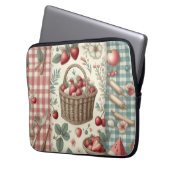 Fruchtkorb Gingham Spaß Laptopschutzhülle (Vorderseite Links)