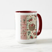 Fruchtkorb Gingham Spaß Tasse (VorderseiteRechts)