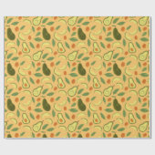 Fruchtkörbe Musterkollektion - Avocado Geschenkpapier (Flach)