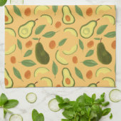 Fruchtkörbe Musterkollektion - Avocado Geschirrtuch (Gefaltet)