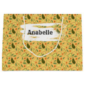 Fruchtkörbe Musterkollektion - Avocado Große Geschenktüte (Vorderseite)