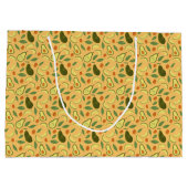 Fruchtkörbe Musterkollektion - Avocado Große Geschenktüte (Rückseite)