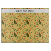 Fruchtkörbe Musterkollektion - Avocado Schneidebrett (Vorderseite)