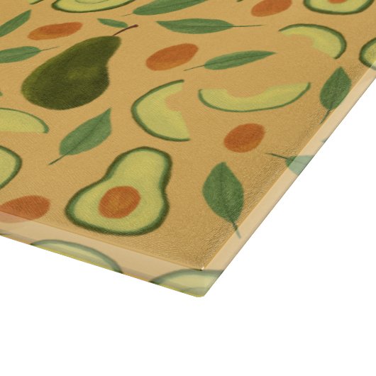 Fruchtkörbe Musterkollektion - Avocado Schneidebrett (Ecke)