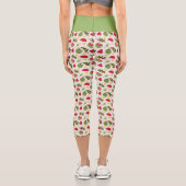 Fruchtkörbe Musterkollektion - Wassermelone Capri Leggings (Rückseite)
