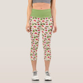 Fruchtkörbe Musterkollektion - Wassermelone Capri Leggings (Vorderseite)