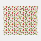 Fruchtkörbe Musterkollektion - Wassermelone Fleecedecke (Vorderseite (Horizontal))
