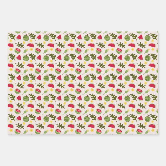 Fruchtkörbe Musterkollektion - Wassermelone Geschenkpapier Set (Vorderseite 2)