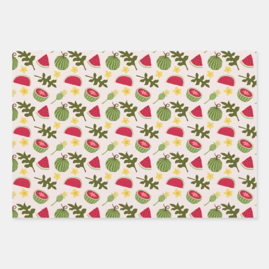 Fruchtkörbe Musterkollektion - Wassermelone Geschenkpapier Set (Vorderseite)
