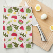 Fruchtkörbe Musterkollektion - Wassermelone Geschirrtuch (Viertel Falte)