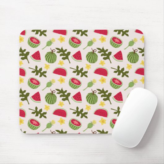 Fruchtkörbe Musterkollektion - Wassermelone Mousepad (Mit Mouse)
