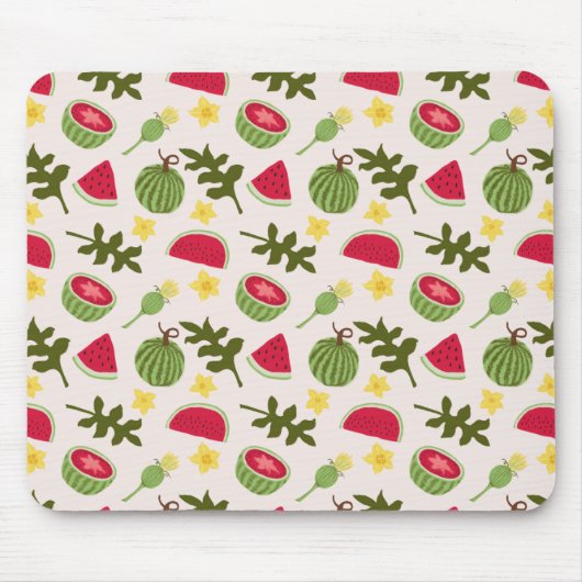 Fruchtkörbe Musterkollektion - Wassermelone Mousepad (Vorne)