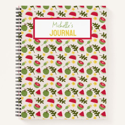 Fruchtkörbe Musterkollektion - Wassermelone Notizblock (Vorderseite)