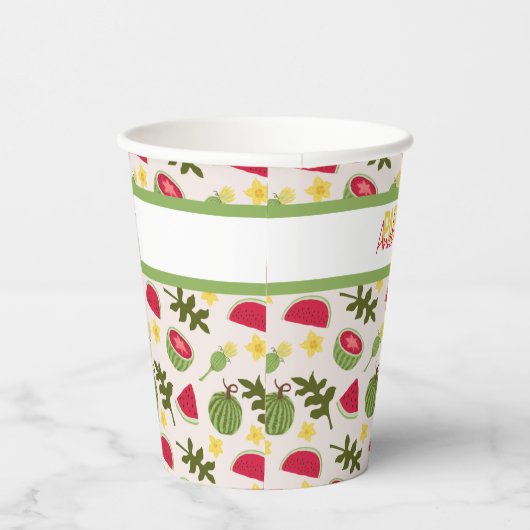 Fruchtkörbe Musterkollektion - Wassermelone Pappbecher (Rechts)