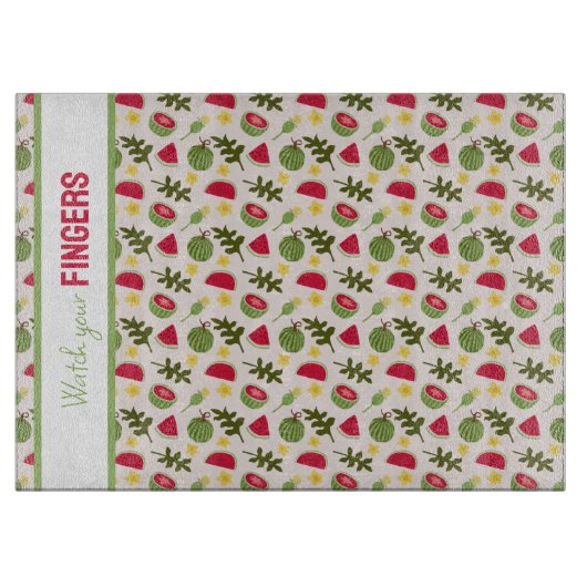 Fruchtkörbe Musterkollektion - Wassermelone Schneidebrett (Vorderseite)