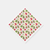 Fruchtkörbe Musterkollektion - Wassermelone Serviette (Ecke)
