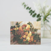 Fruchtkörbe Wasserfarbenmalerei Postkarte (Stehend Vorderseite)