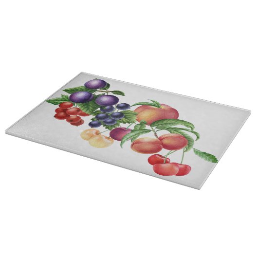 Fruchtküche Art Glass Cutting Board Schneidebrett (Ecke)