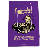 Fruchtkuchen! Die Snackspeise der Geburt Jesu Mittlere Geschenktüte (Rückseite)